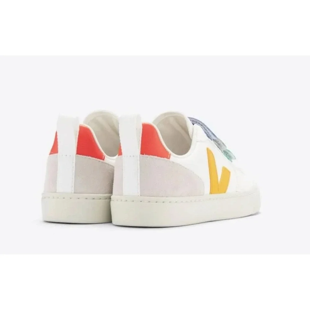 VEJA Unisex Kids V10 Leather Sneakers Toddler Size US 6 EUR 22‎ NEW box